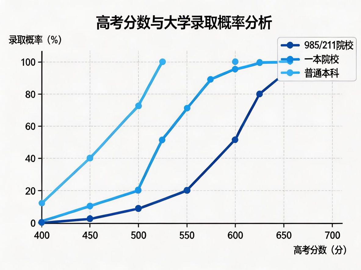 高考分数与大学录取概率分析